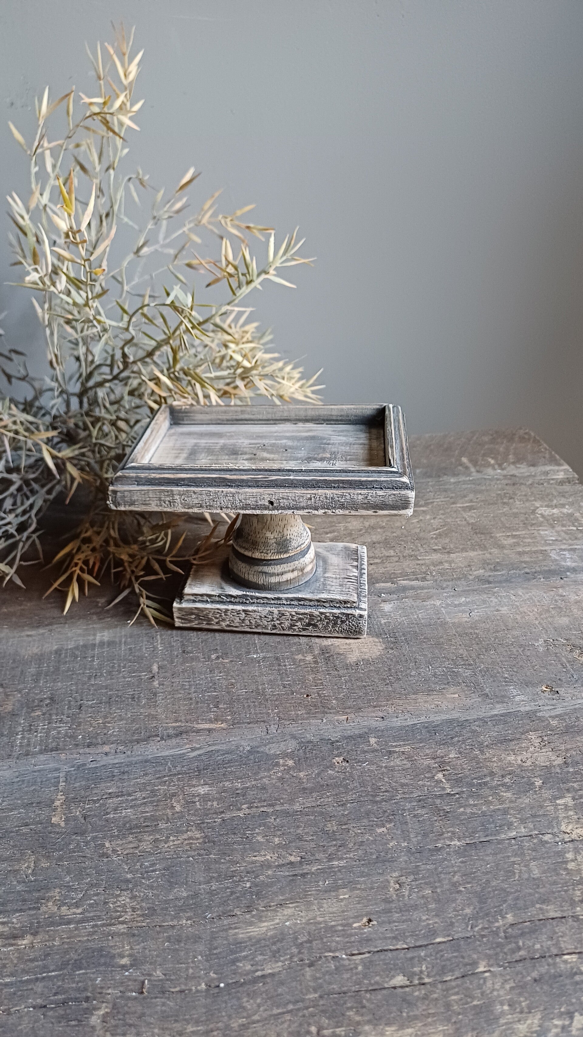 Klein plateau langwerpig donker