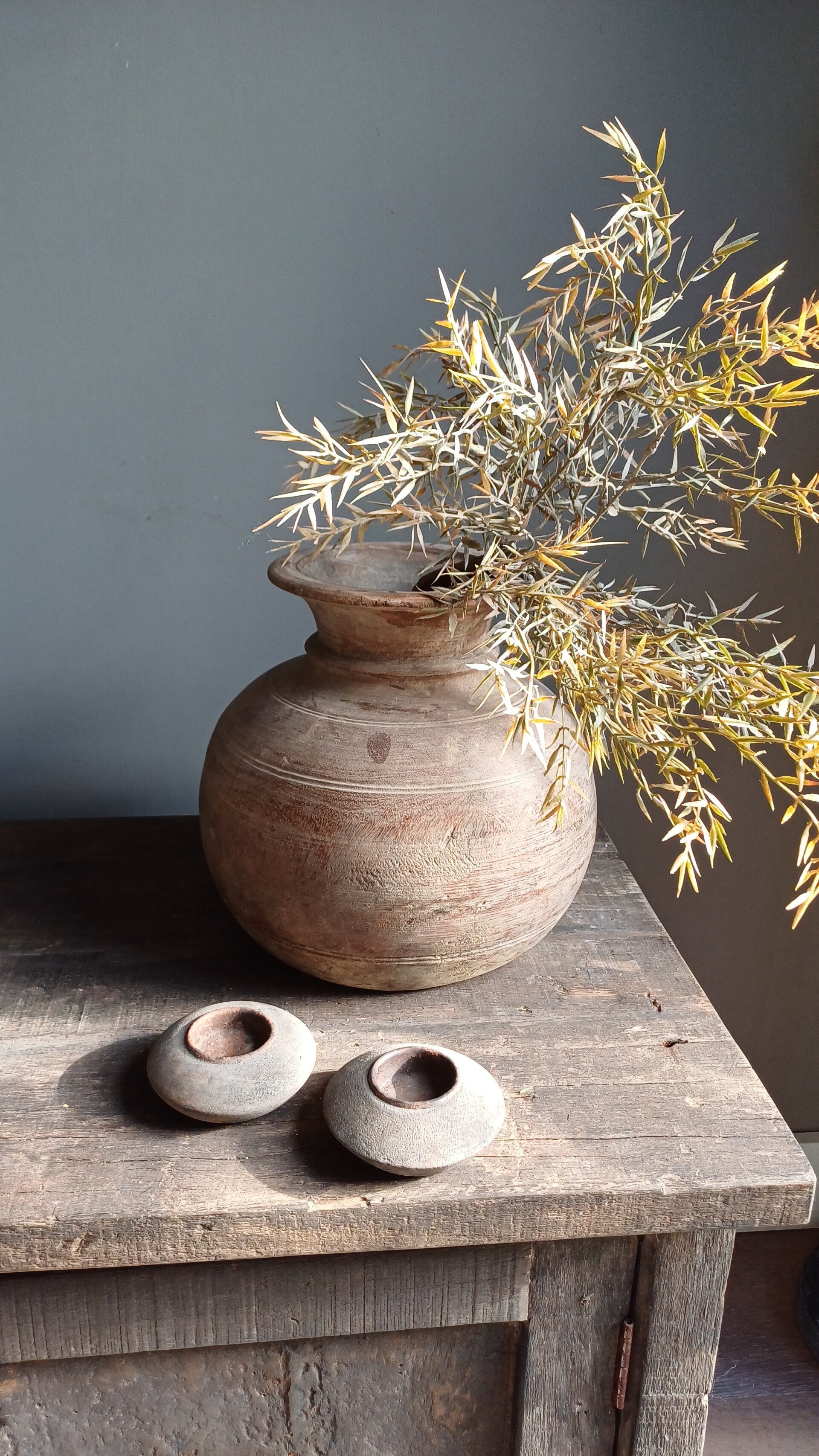 Oude landelijke/sobere Pot uit India 2