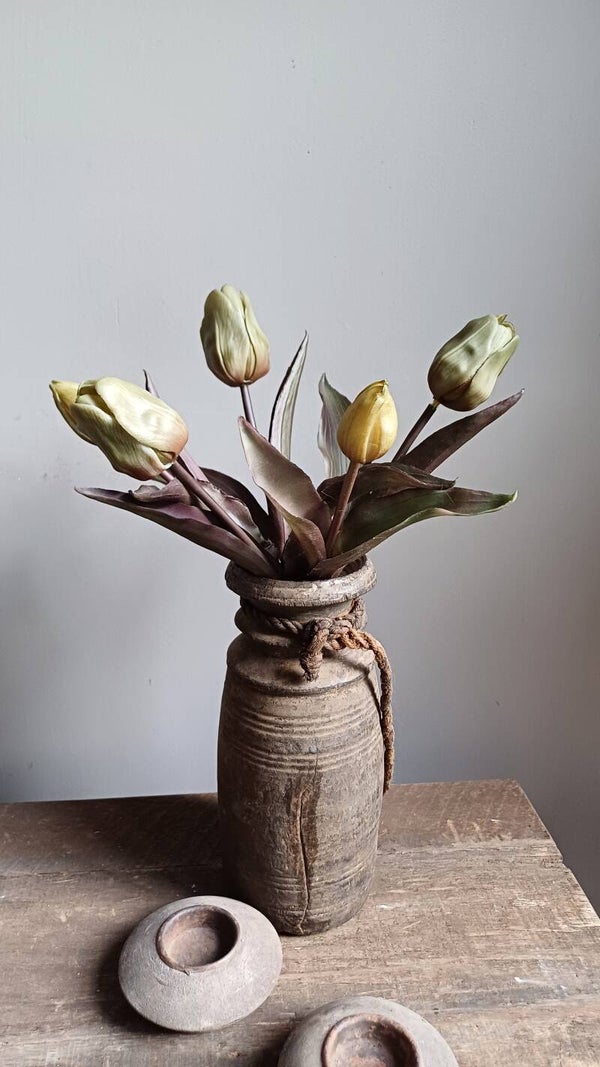 Bosje kunst tulpen (groen)