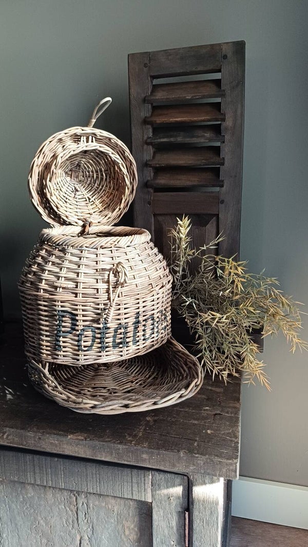 Aardappelmand met tekst