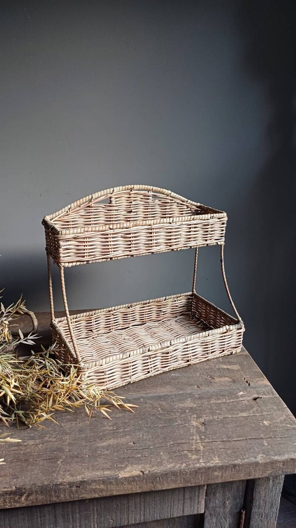 Rieten wand/badkamer rekje