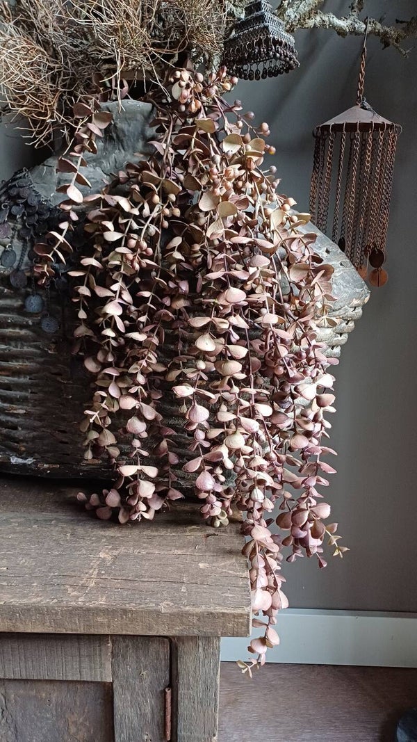 Kunsttak eucalyptus hangend mauve