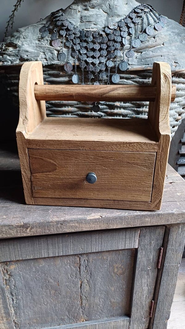 Robuuste keukenrolhouder hout