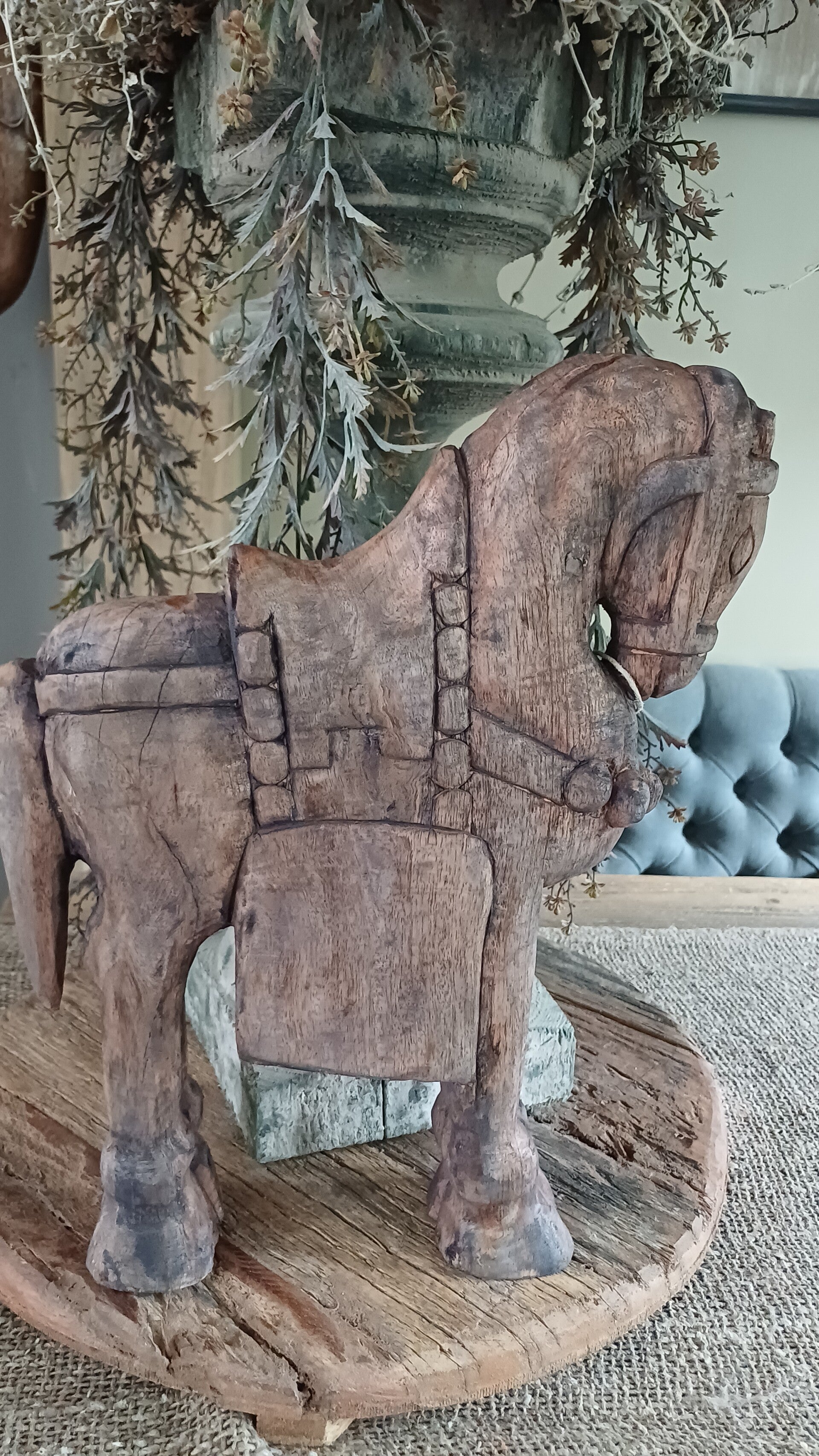 Paard landelijke/sober hout