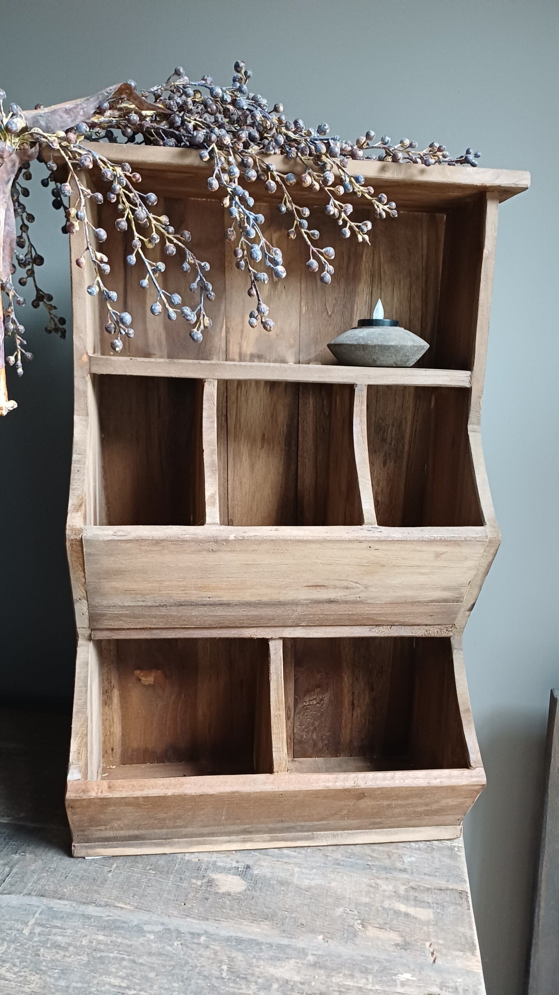 Hoge gruttersbak hout