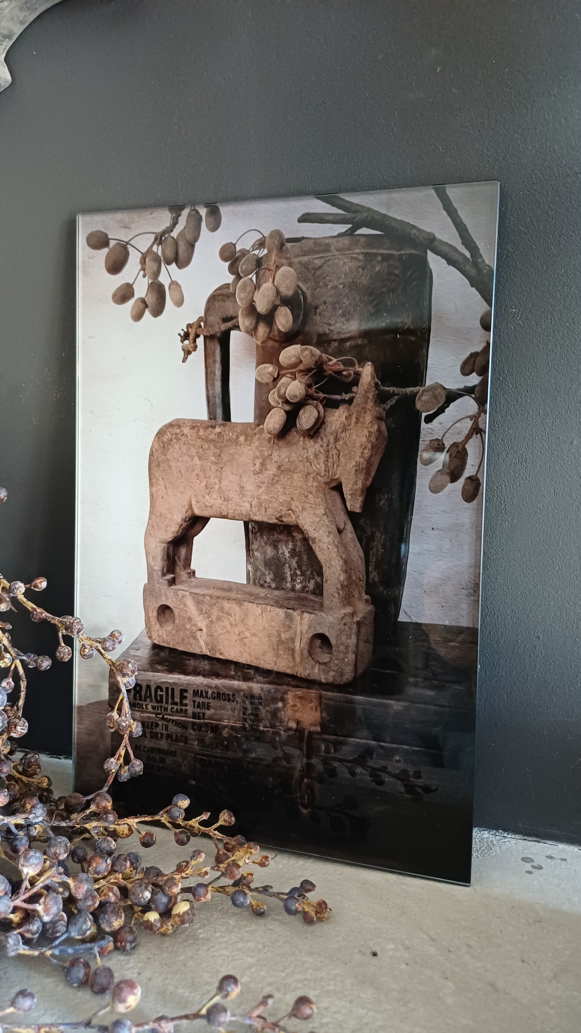 Glasplaat schilderij 1