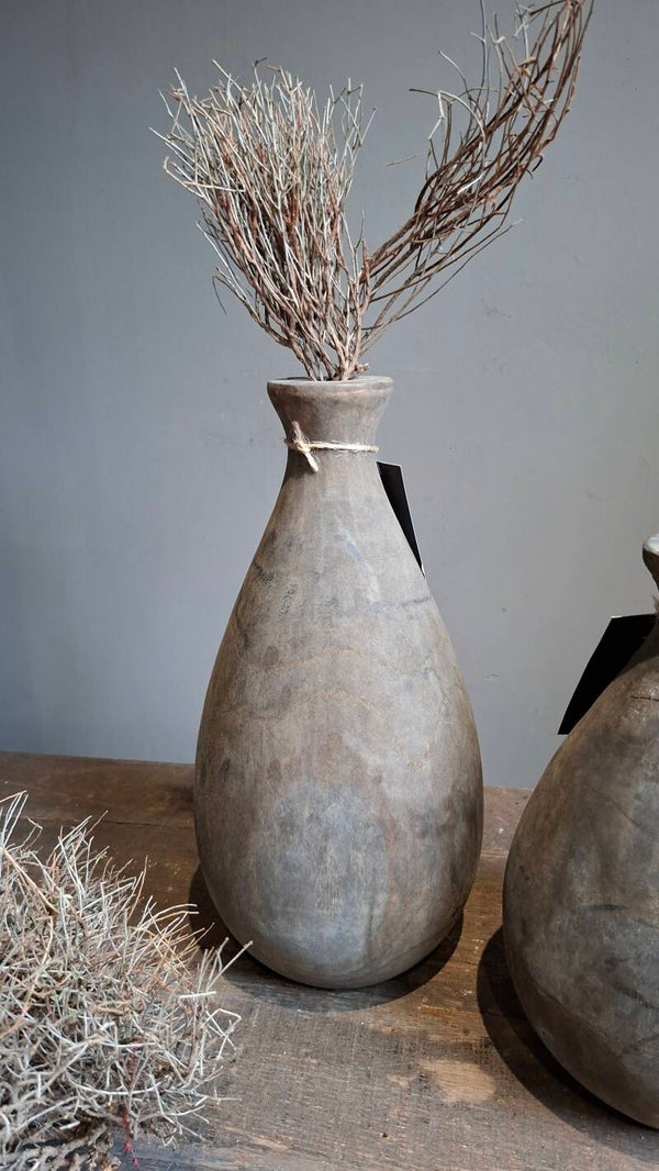 Landelijke massieve vaas 30cmhoog