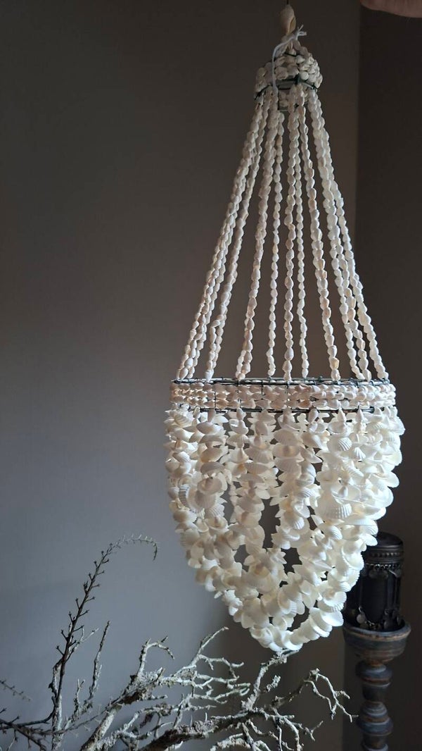 Decoratieve schelpenhanger Bohemian/Ibiza stijl