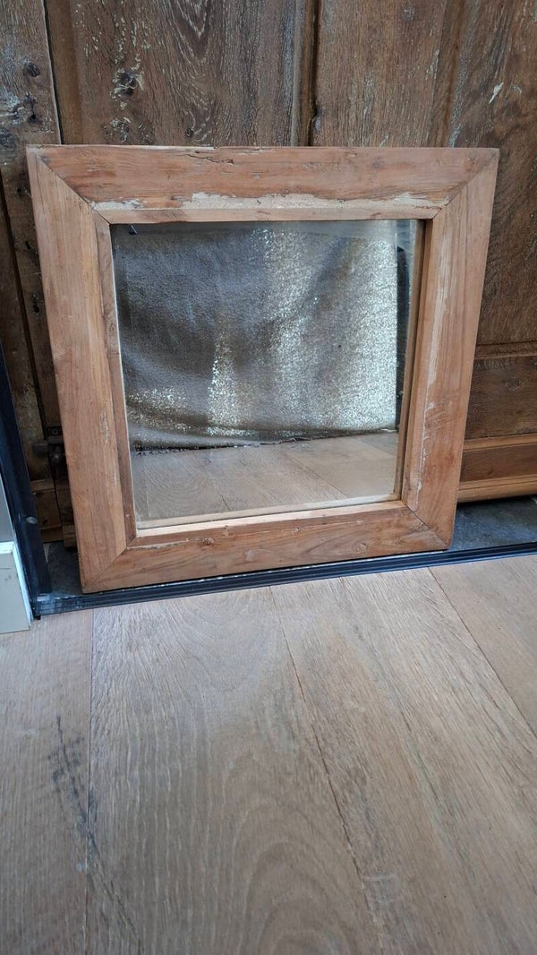 Spiegel landelijk hout 50x50