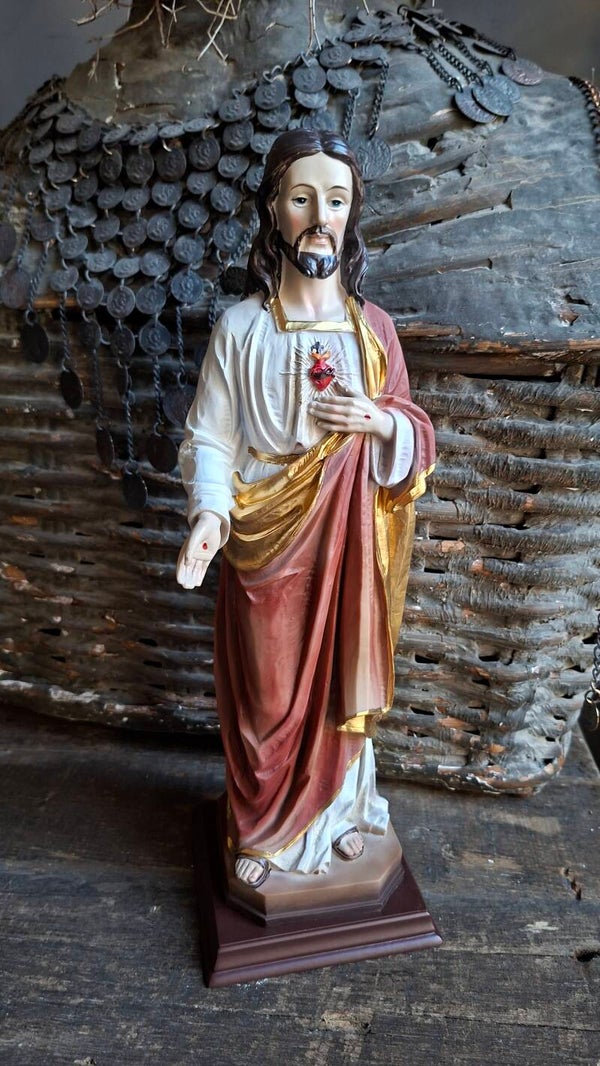 Jezus beeldje 33cm polystone