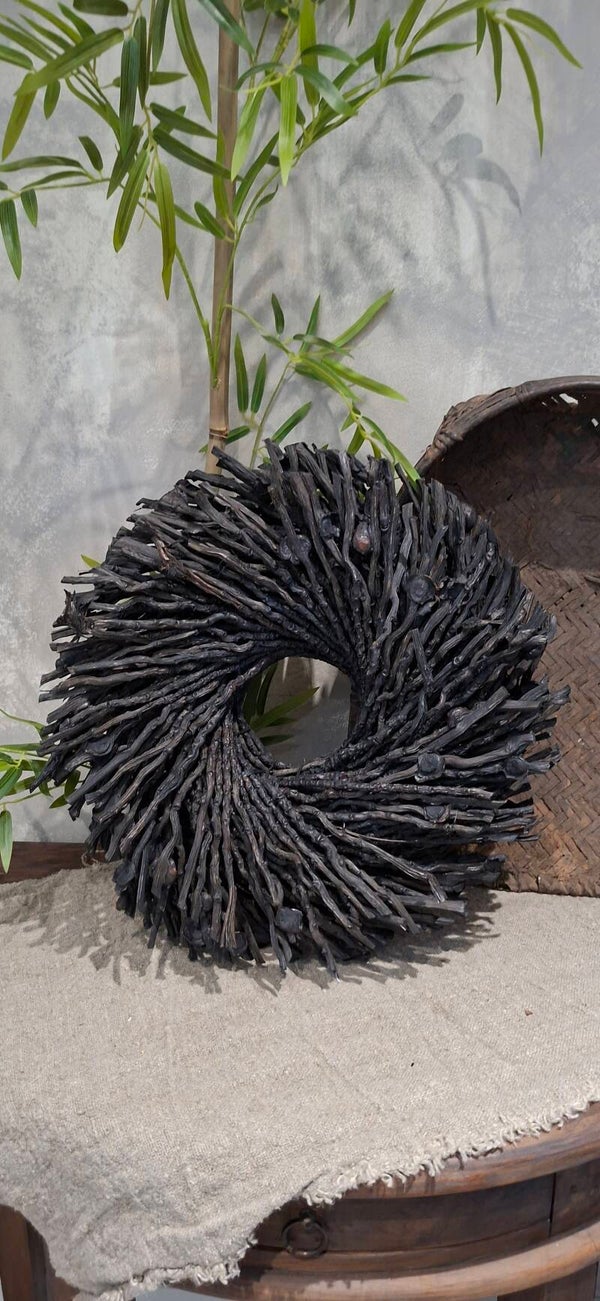 Krans  40cm zwart