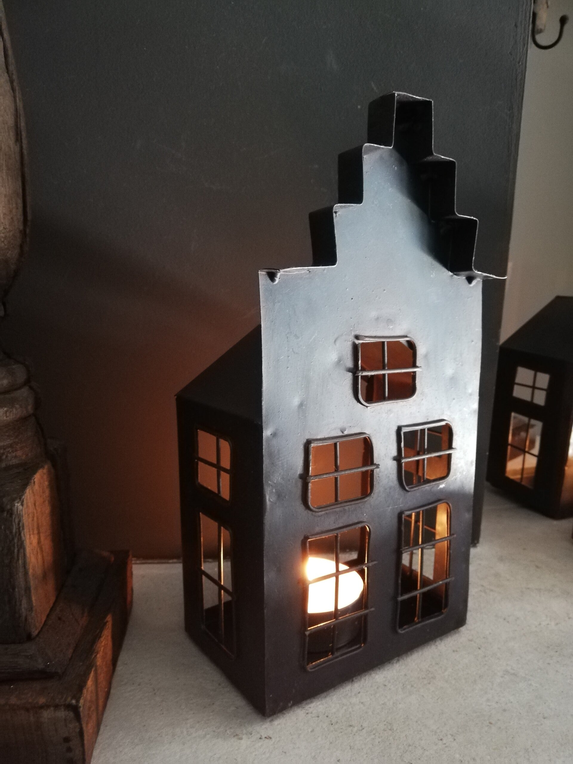 Grachten huisje metaal 2