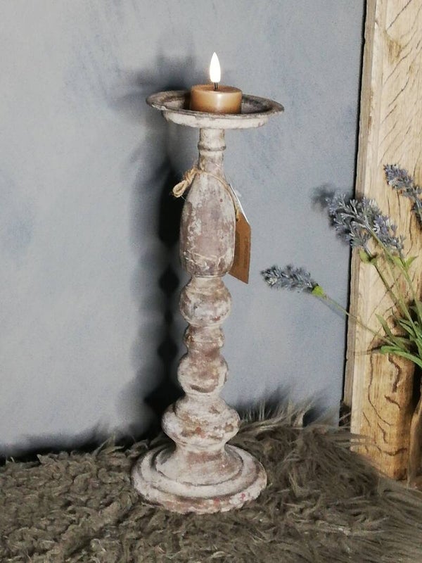 Shabby kandelaar 35cm