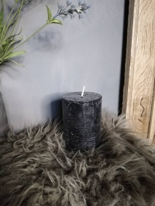Rustieke stomp kaars 7x10