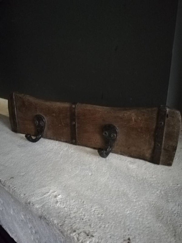 kapstok 2 haak S hout