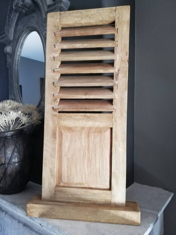 Louvre luik 75cm hout