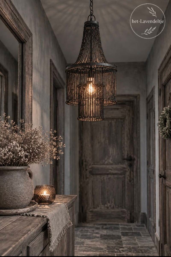 Hanglamp Casablanca S – Zwart – Ø 30 x H 70 cm