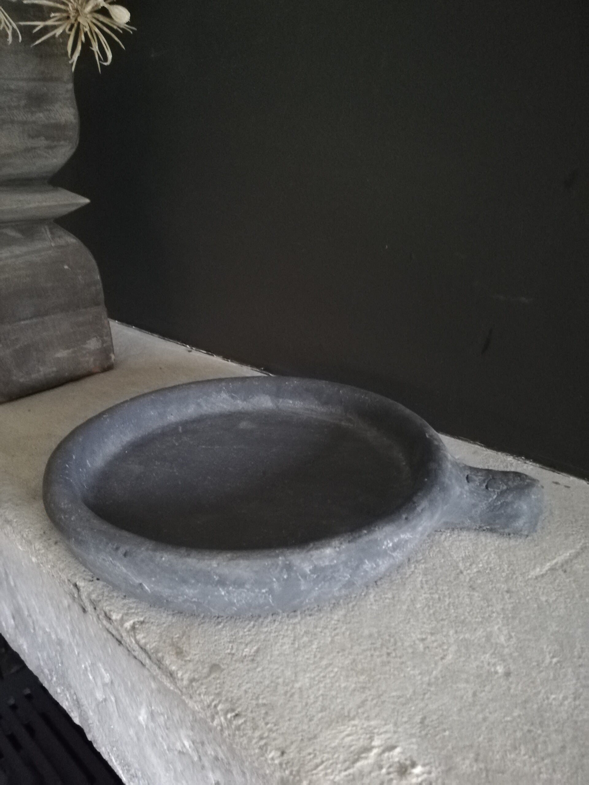 Schaaltje aardewerk greywash