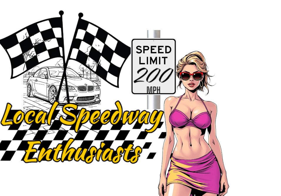 Local Speedway Enthusiast - 2" Die-Cut Sticker