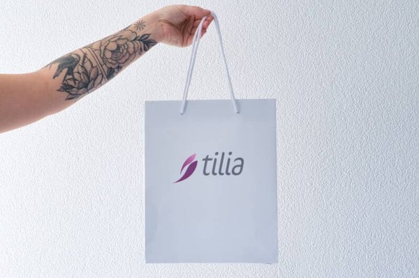 tilia-Tasche plastifiziert