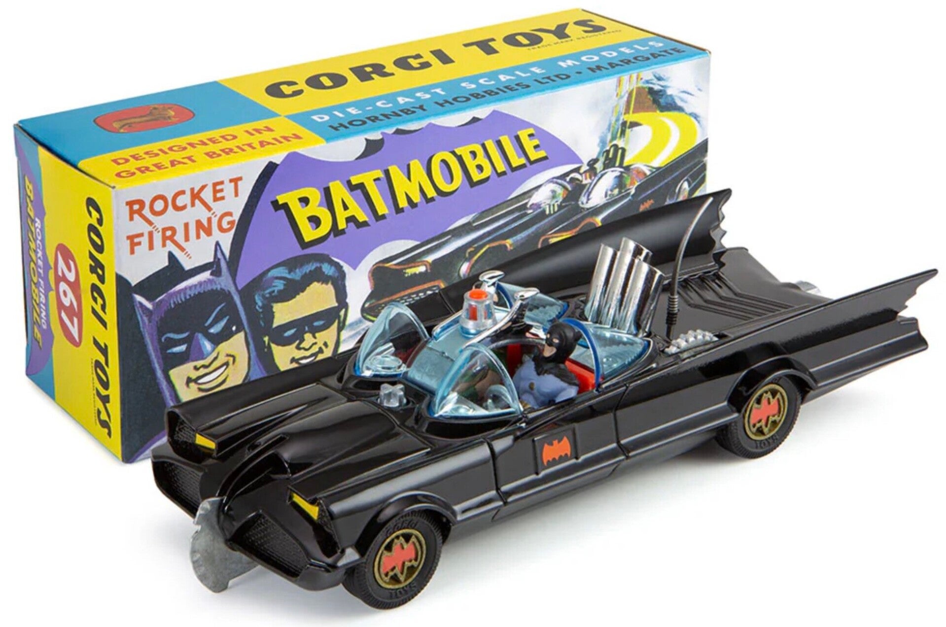 Corgi Toys - Batmobile met Batman + Robin figuren