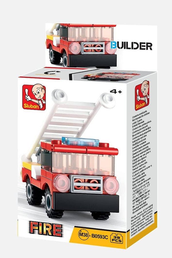 Sluban - Builder Brandweer ladderwagen