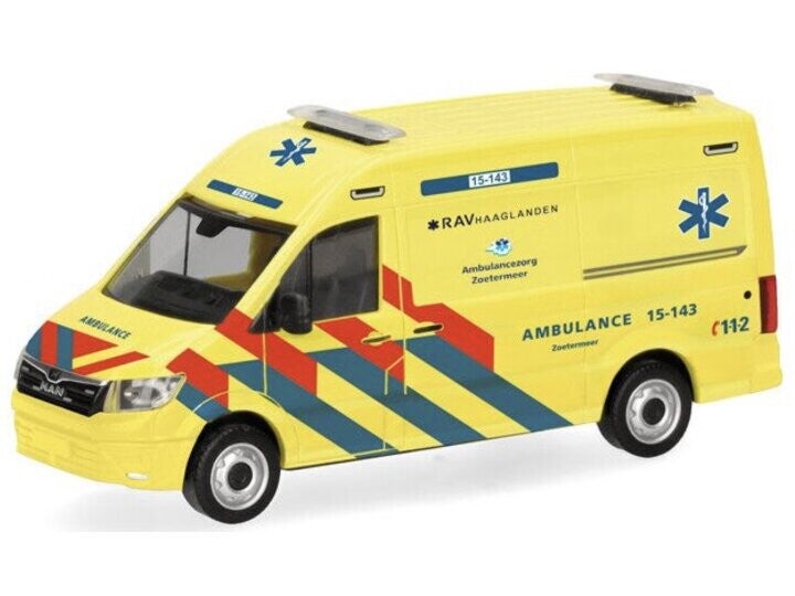 Herpa MAN TGE Ambulance RAV Haaglanden