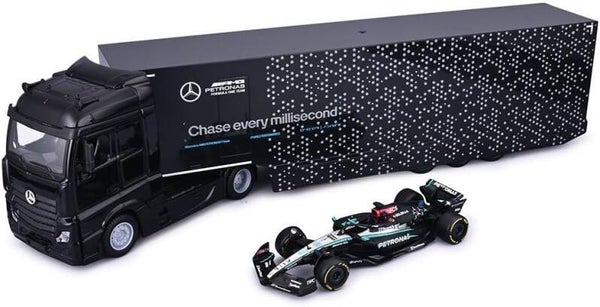 Bburago - Mercedes Actros Racing transporter + Mercedes W15 F1