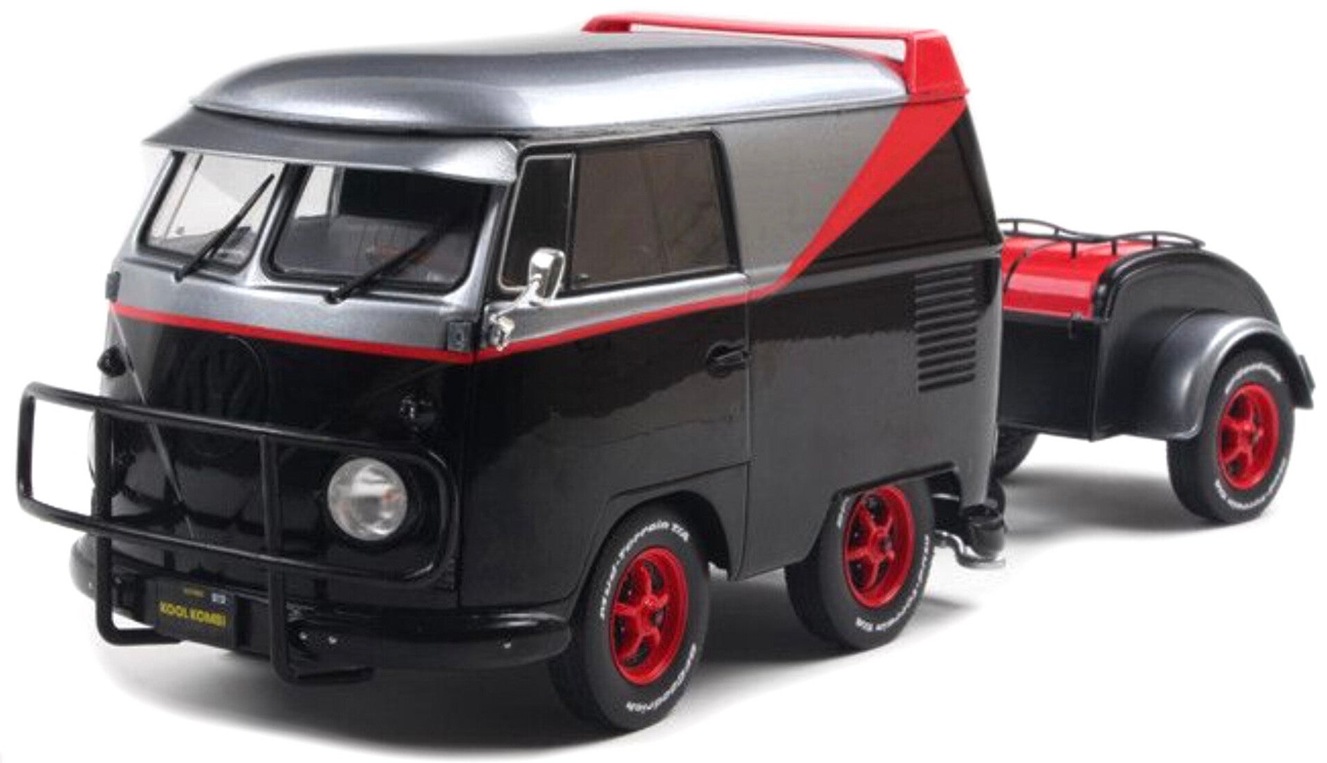 Solido Volkswagen T1 Kool Kombi The A-team + aanhanger
