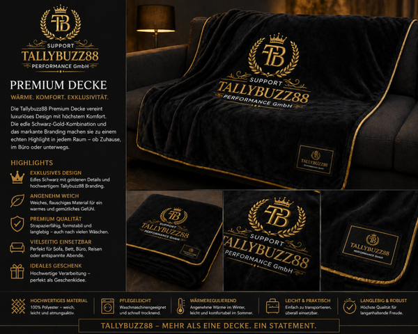 Tallybuzz88 Premium Decke – Wärme, Komfort und Stil in Perfektion