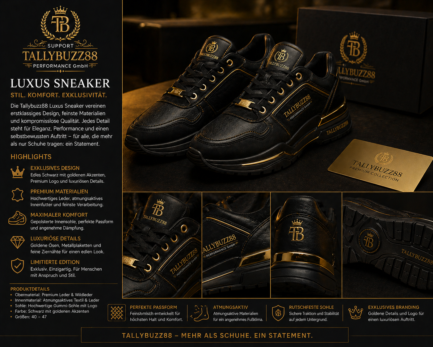 Tallybuzz88 Luxus Sneaker – Mehr als Schuhe. Ein Statement