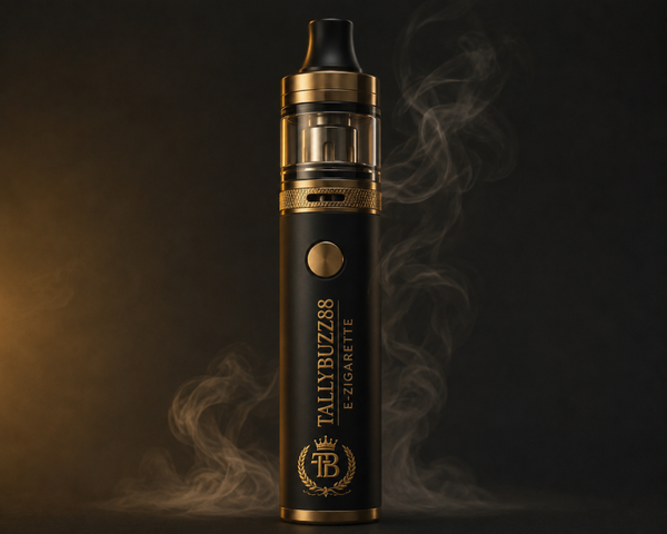 TALLYBUZZ88 Premium E-Zigarette – Black & Gold Edition