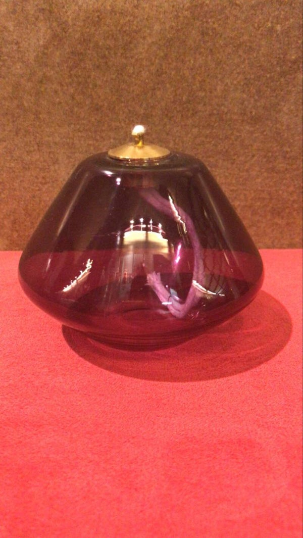 ART. 1490 LAMPADA VETRO VIOLA PICCOLA