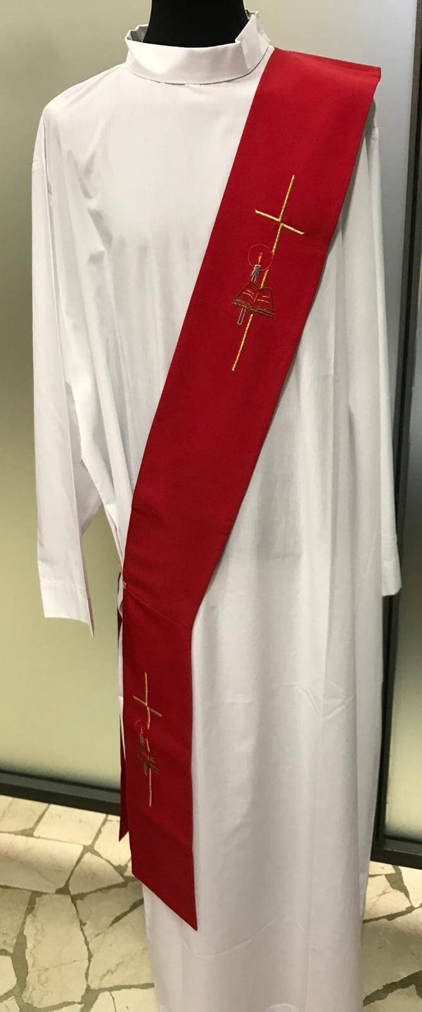 ART. STOLA DIACONALE ROSSA