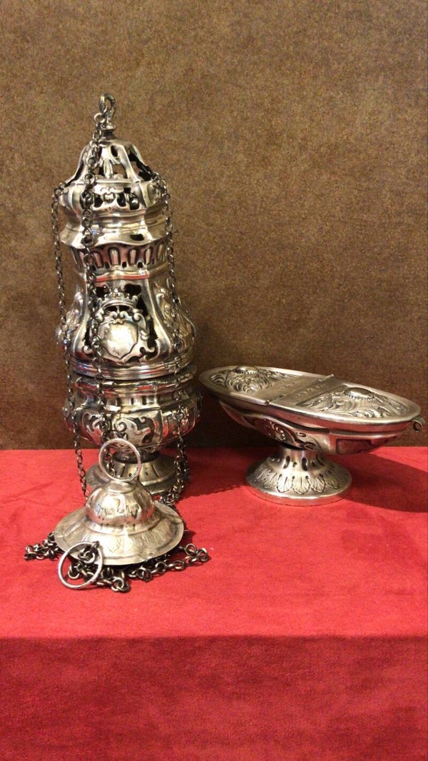 ART. TURIBOLO CON NAVICELLA ANTICO