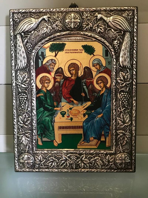 ICONA BIZANTINA CENA DI EMMAUS GRANDE