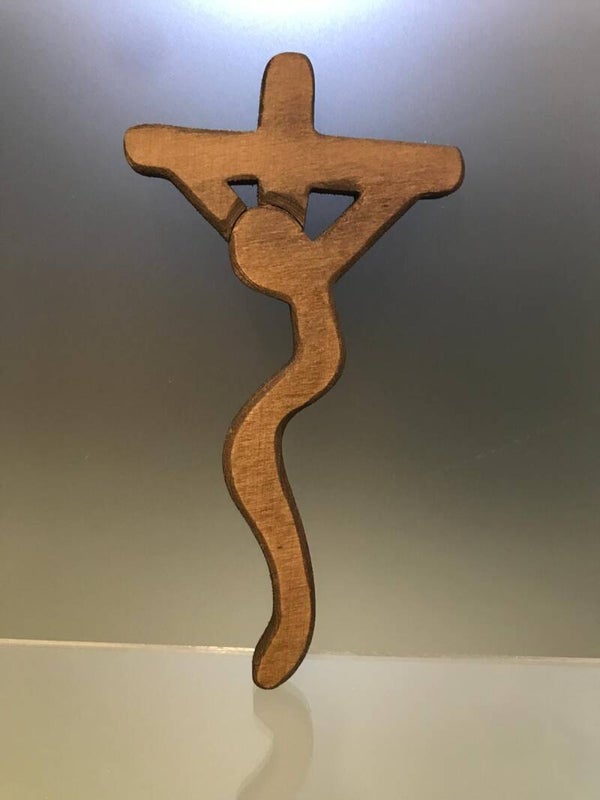 CROCEFISSO LEGNO STILIZZATO