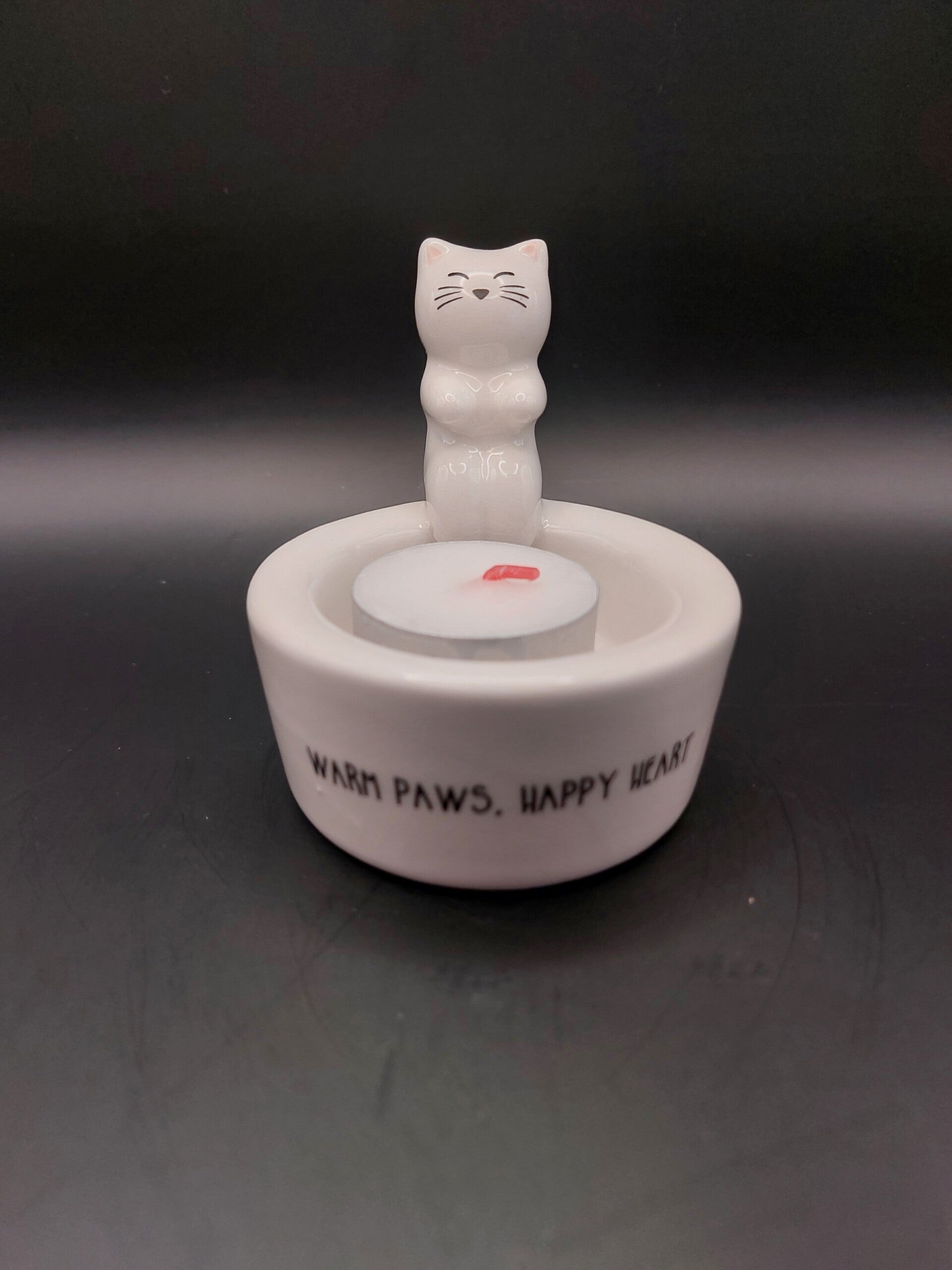 Theelichthouder kat - Warm paws
