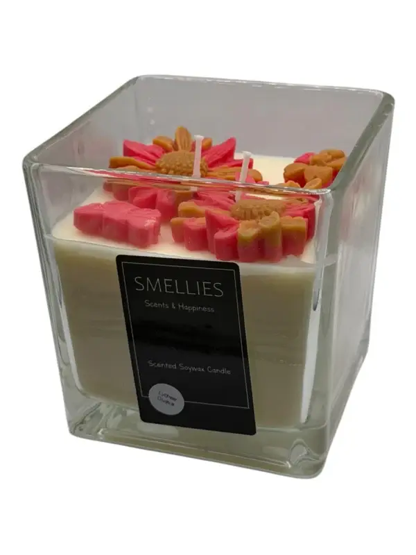Geurkaars Smellies - Lentekaars Lychee Guava 350 ml