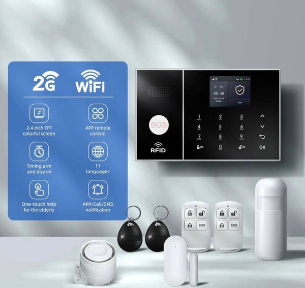 Kalontech smart wireless home alarm system (Wi-Fi + 2G)