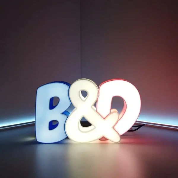 Lettres personnalisées en 3D