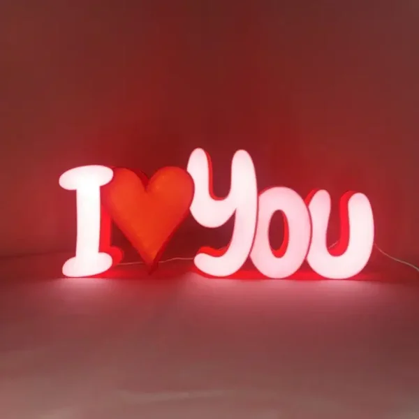 Prénom lumineux personnalisé en 3D : unique et sur mesure