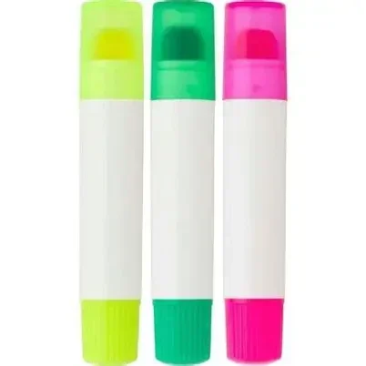 gelmarkers en schuimgum