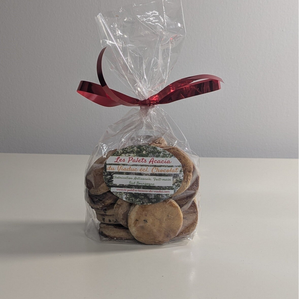 Sachet Palets à l'Acacia Éclats de Chocolat de 250 grammes