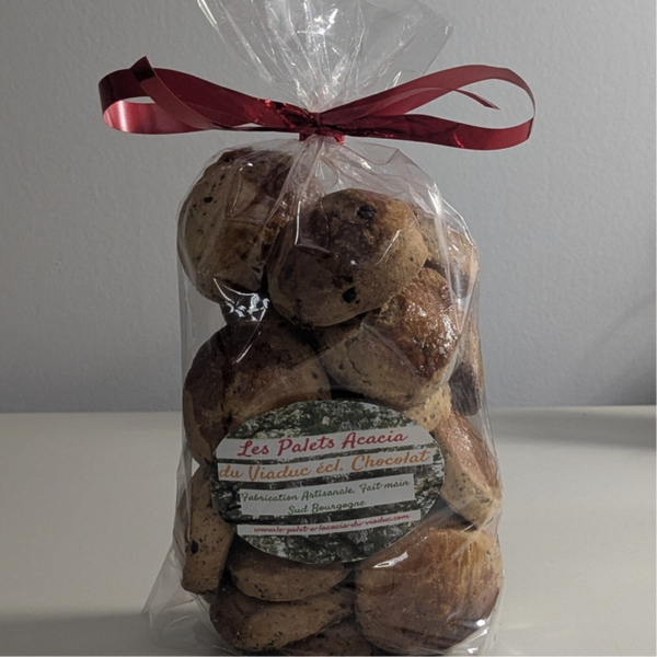 Sachet Palets à l'Acacia  Éclats de Chocolat de 300 grammes