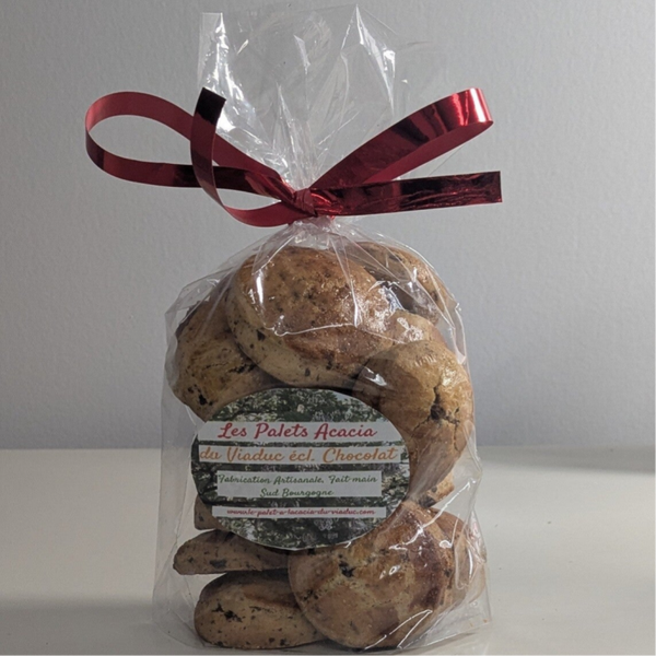 Sachet Palets à l'Acacia Éclats de Chocolat de 250 grammes