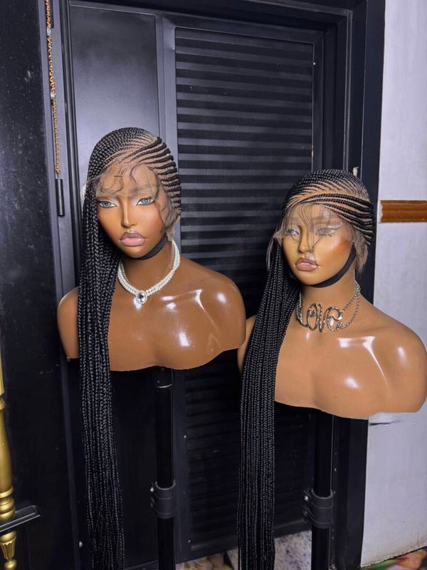 One Sided Long Cornrows- Sleek, Bold and Unapologetic