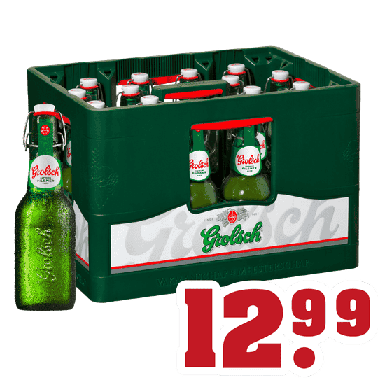 Trinkgut Harmeling - bier - 16 x 0.45l Grolsch - alleen te koop in winkel > 18