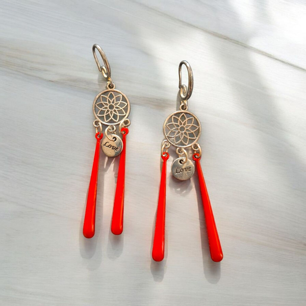 Boucles d'oreilles - Fleur de vie Love