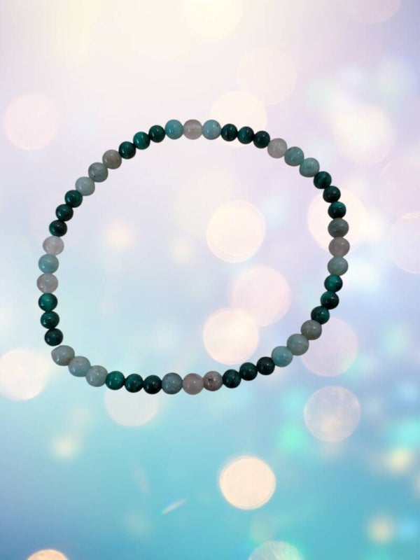 Bracelet Malachite & Amazonite – Douce Harmonie